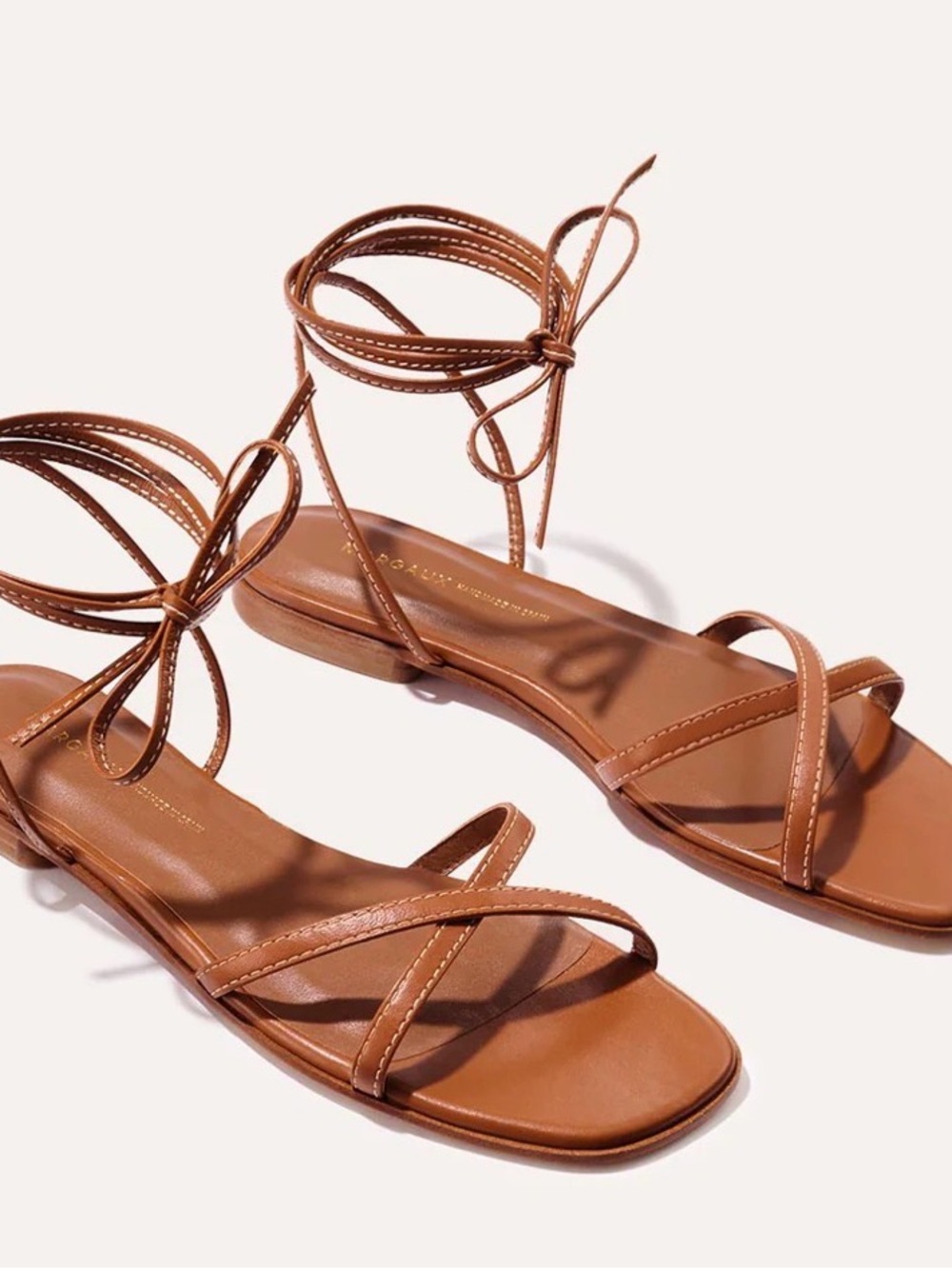 Margaux Espresso Lace-Up Strappy Sandals- Never worn